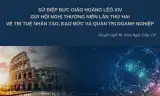 SỨ ĐIỆP ĐỨC GIÁO HOÀNG LÊÔ XIV GỬI TỚI HỘI NGHỊ THƯỜNG NIÊN LẦN II VỀ TRÍ TUỆ NHÂN TẠO, ĐẠO ĐỨC VÀ QUẢN TRỊ DOANH NGHIỆP