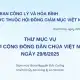 THƯ MỤC VỤ CỦA ỦY BAN CÔNG LÝ VÀ HÒA BÌNH GỬI CỘNG ĐỒNG DÂN CHÚA VIỆT NAM VỀ HÌNH PHẠT TỬ HÌNH
